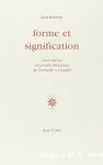 Forme et signification : structures littéraires de Corneille à Claudel