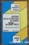 Histoire de la littérature française XIXème siècle