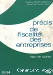 Précis de fiscalité des entreprises