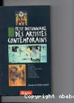 Petit dictionnaire des artistes contemporains