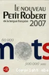 Le nouveau Petit Robert de la langue française 2007