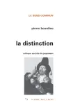 La distinction. Critique sociale du jugement