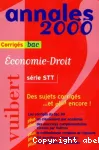 Economie-droit série STT : sujets corrigés