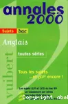 Anglais toutes séries : sujets seuls