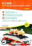 Sciences et Technologies Culinaires BTS MHR option B 2ème année / Delagrave / 2020 /