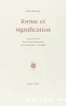 Forme et signification : structures littéraires de Corneille à Claudel