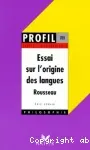 Essai sur l'origine des langues