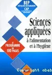 Sciences appliquées à l'alimentation et à l'hygiène/ BPI/ 1998