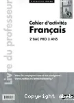 Français bac Pro.2e .Collection grand format : cahier d'activités/ Nathan / 09