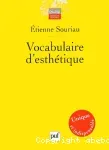 Vocabulaire d'esthétique