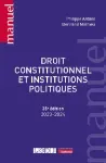 Droit constitutionnel et institutions politiques